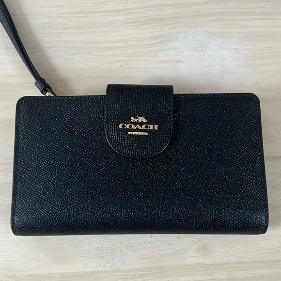 Coach Handbags - Coach C2869 Black Phone Wallet